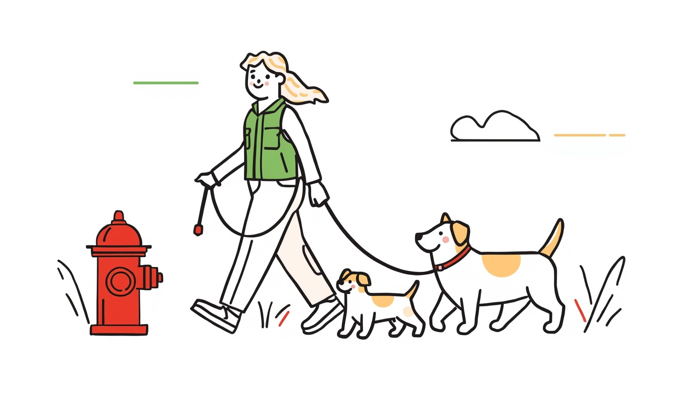 Professional Dog Walking service - before and after work