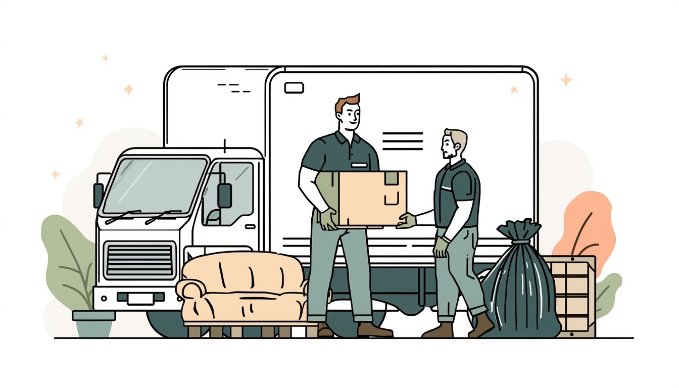 Professional Junk Removal service - before and after work